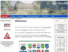Tablet Screenshot of amt-trittau.de